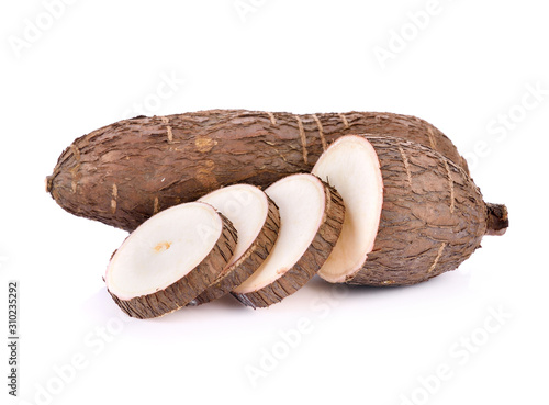 Cassava isolated on a white background