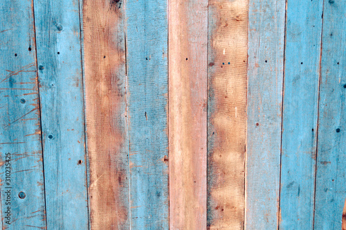 light classic blue natural wood texture background surface board with old pattern. rustic vintage timber
