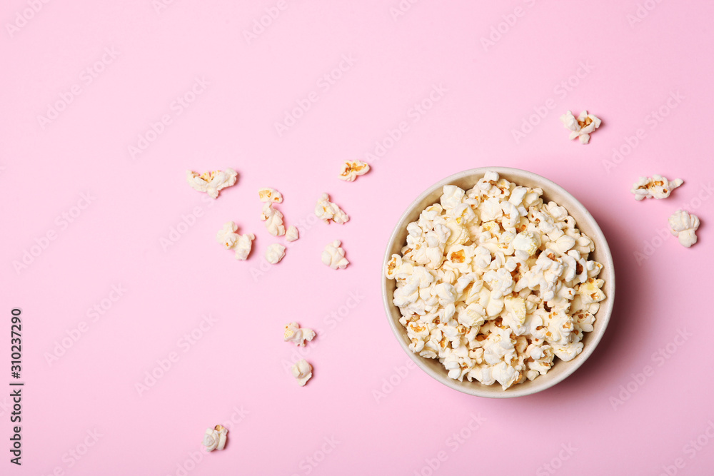 popcorn in a plate on the table popcorn in a plate on the table