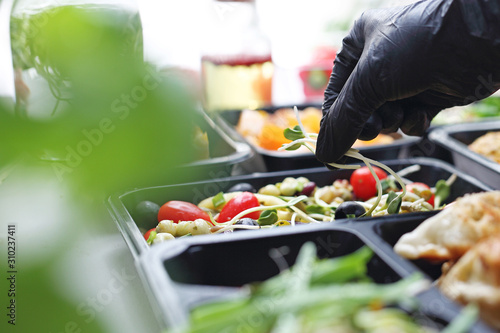 Dietary cattering, preparing a balanced meal for lunch box.