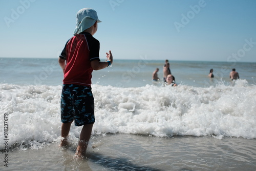 Boy and beach