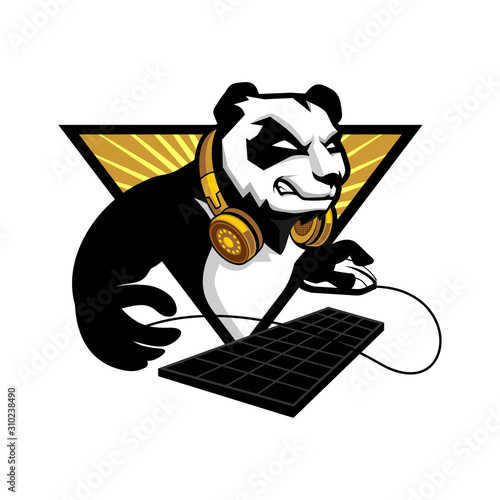 Panda Gaming Sport and Esport Logo Template