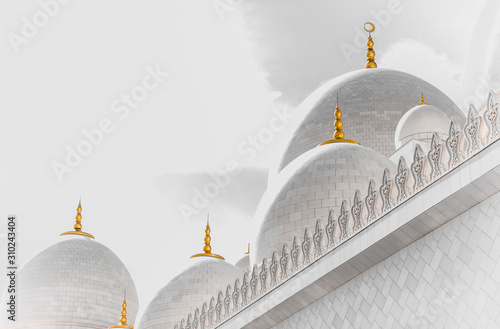 Fotografie, Obraz the great white mosque in Abu Dhabi, UAE