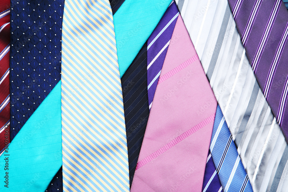 Background of colorful neckties Background of colorful neckties
