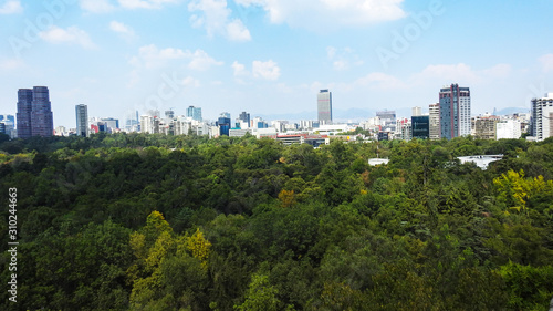 Bosque de Chapultepec en la Ciudad de Mexico