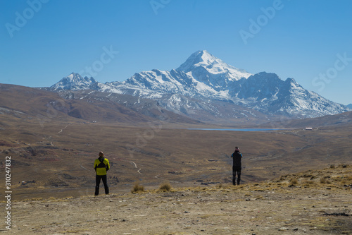 Huayna Potosì, the high mountain in Bolivia