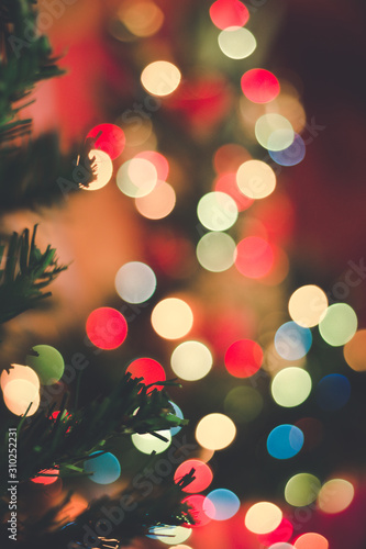 Christmas bokeh lights