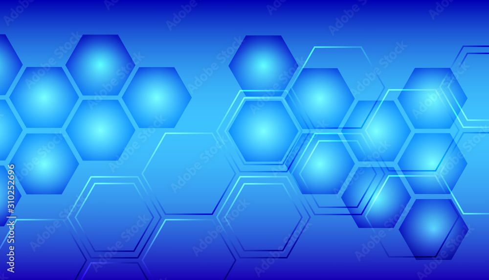 Hi-tech hexagon abstract background. Modern tech background for technology, science, medicine and research. Hi-tech hexagon abstract background. Modern tech background for technology, science, medicine and research.