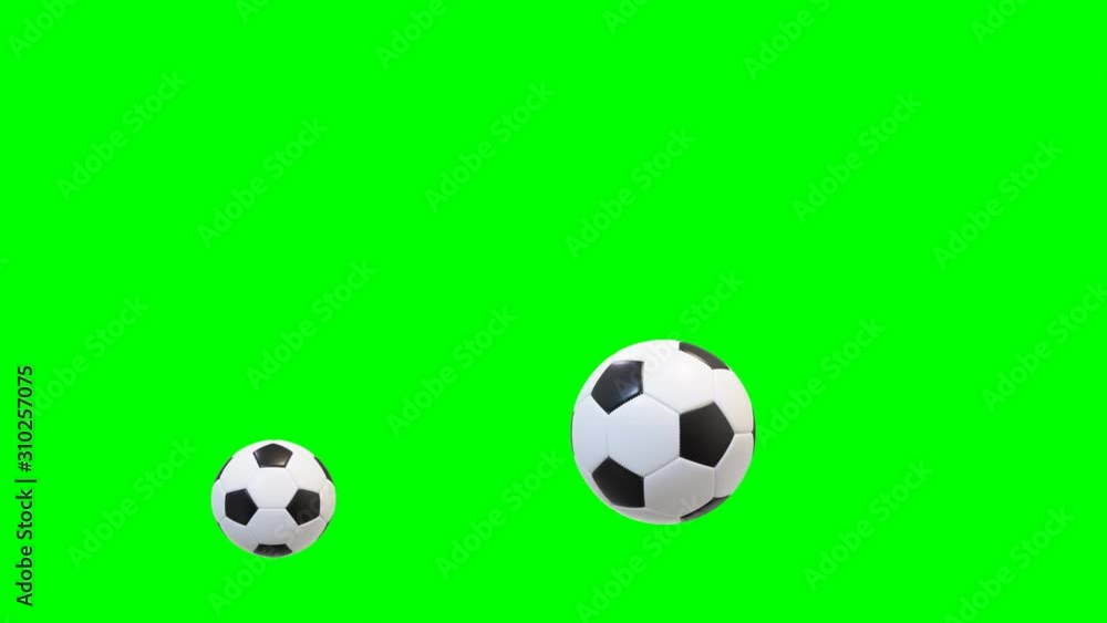 Bouncing ball with green screen background Stock Video | Adobe Stock