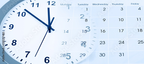 Clock and calendar