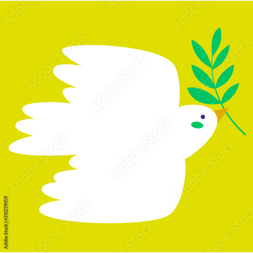 Paloma de la paz, gráfico vectorial