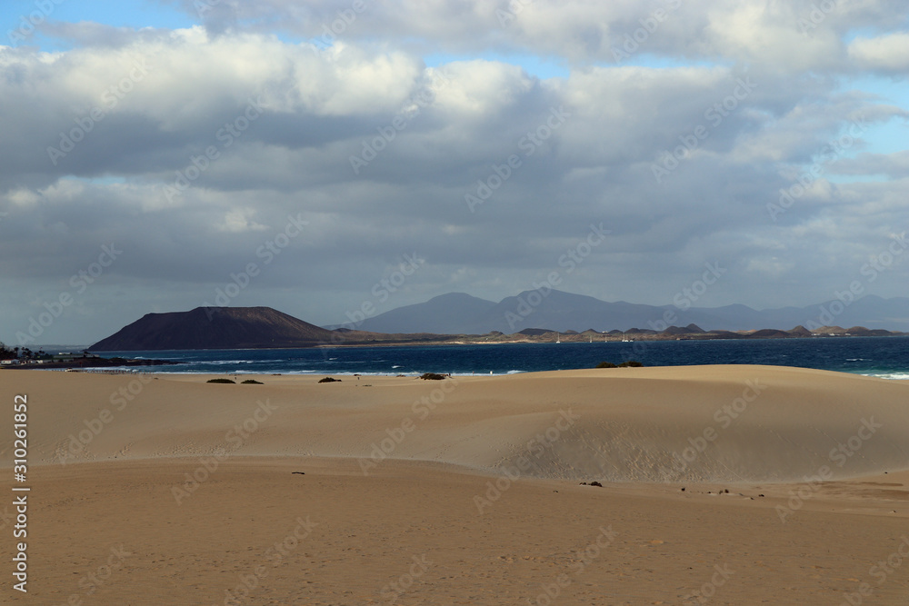 Sand dunes on Fuerteventura Spain Sand dunes on Fuerteventura Spain