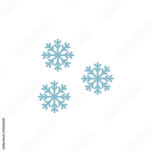 Snowflake color icon. Elements of winter wonderland multi colored icons. Premium quality graphic design icon on white background