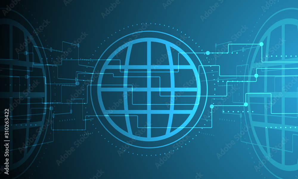 Fototapeta premium abstract digital technology circuit background