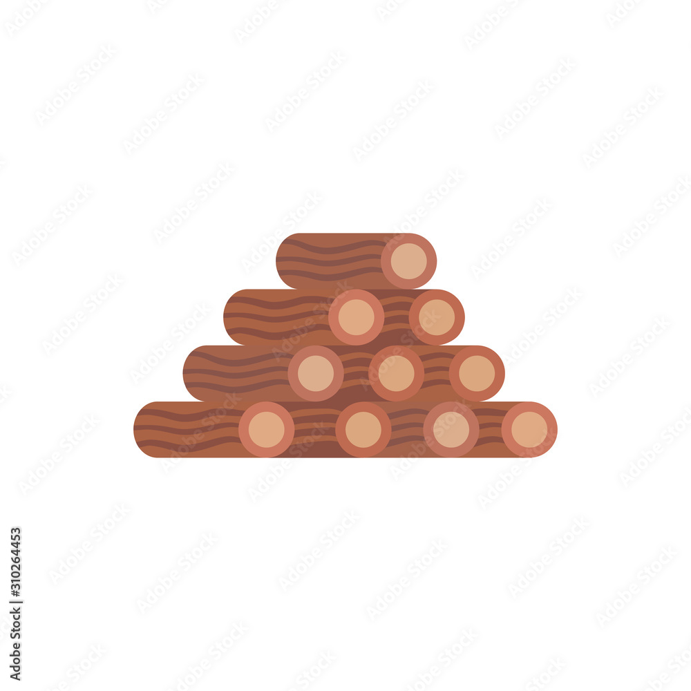 Firewood winter color icon. Elements of winter wonderland multi colored icons. Premium quality graphic design icon on white background Firewood winter color icon. Elements of winter wonderland multi colored icons. Premium quality graphic design icon on white background