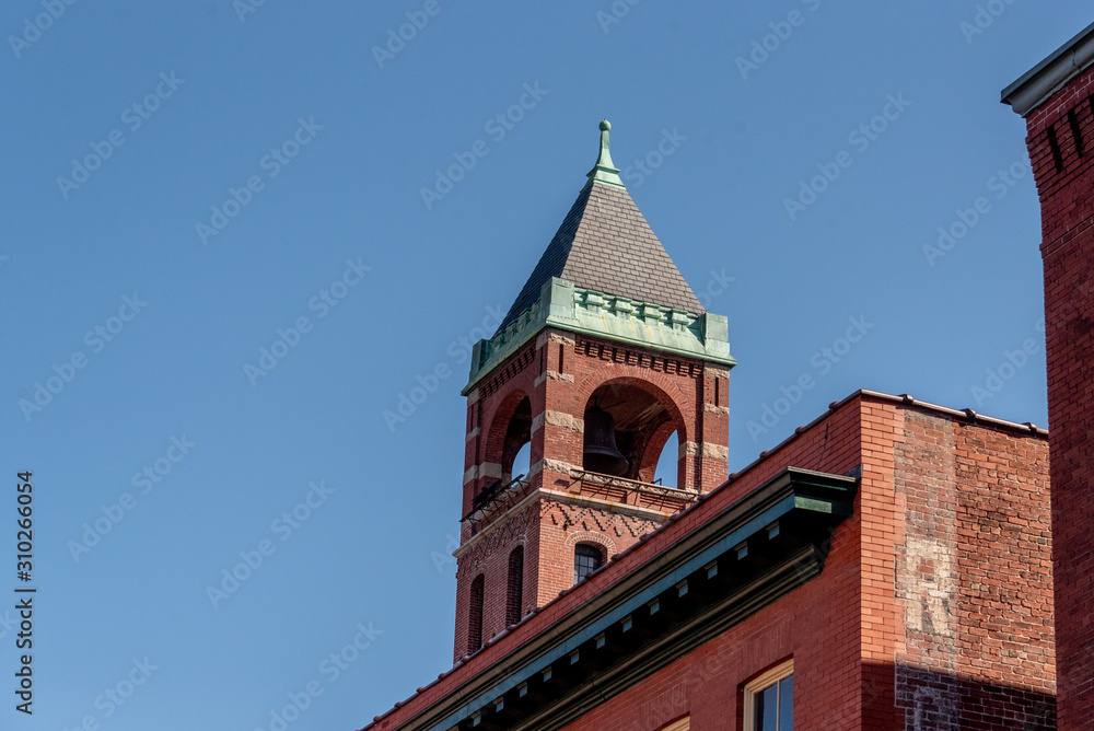 Bell Tower in Downtown Lowell, MA