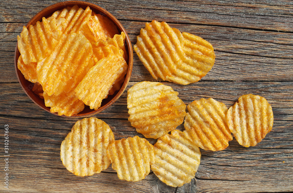 Crispy potato chips Crispy potato chips