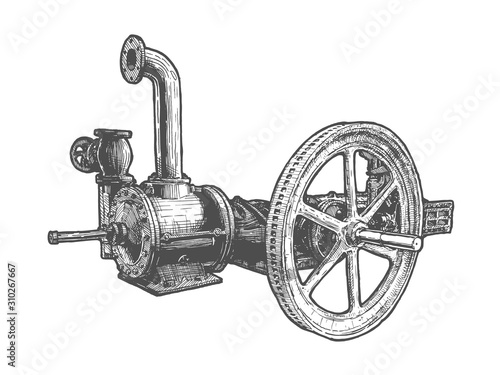 Flywheel Steam Engine