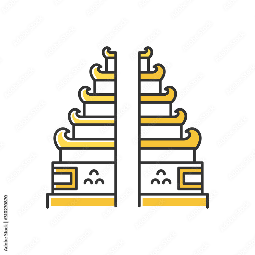 Bali Gate Vector Art, Icons, and Graphics for Free Download