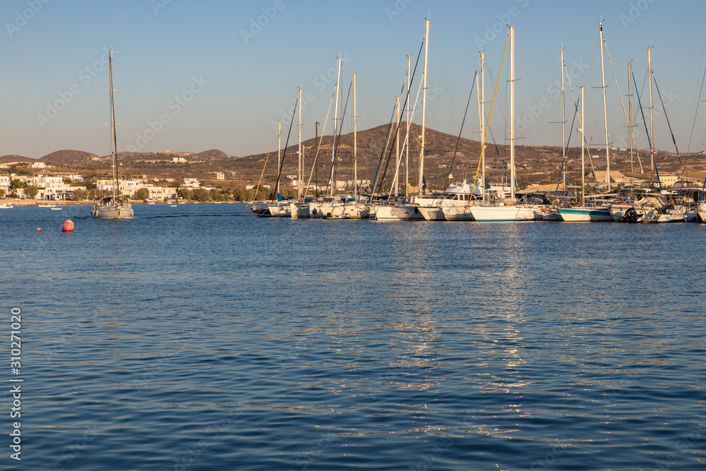 Boats in a pier in Adamas village