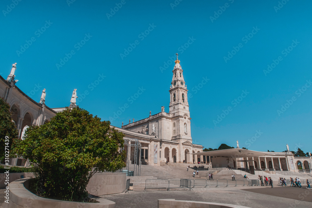 Santuario de Fatima in Portugal on a sunny day
