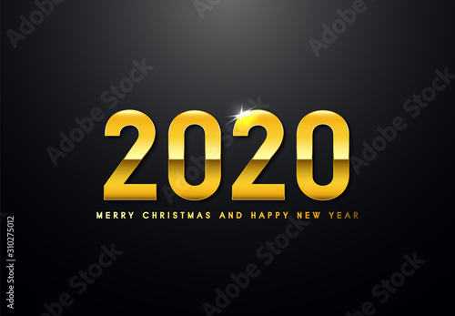 Obraz na płótnie Merry Christmas and Happy New Year Backgorund w salonie