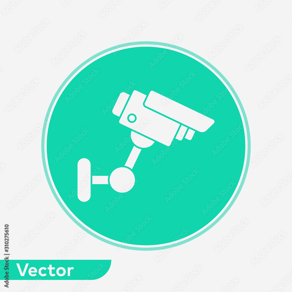 Security camera vector icon sign symbol Security camera vector icon sign symbol