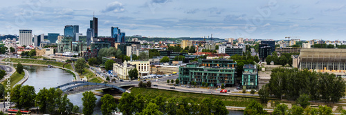 View of the skyline of vilnius, the capital of lithuania