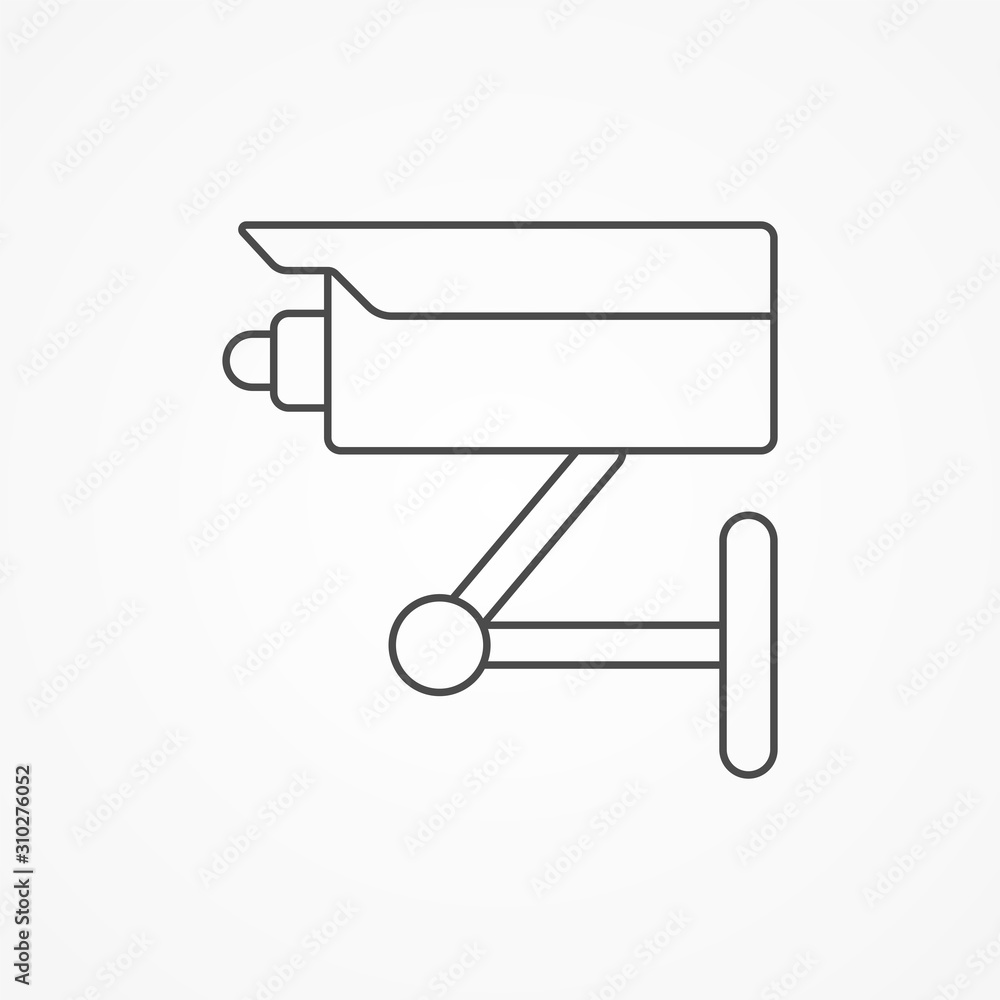 Security camera vector icon sign symbol Security camera vector icon sign symbol
