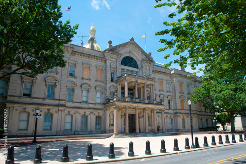 New Jersey State House  Trenton  New Jersey  USA. New Jersey State House is American Renaissance style built in 1792. It is the third-oldest state house in continuous legislative use in United States.