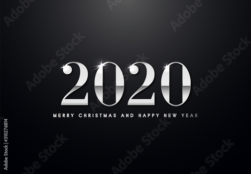 Obraz na płótnie Merry Christmas and Happy New Year Backgorund w salonie