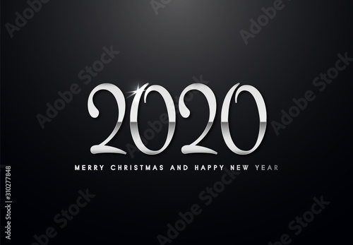 Obraz na płótnie Merry Christmas and Happy New Year Backgorund w salonie