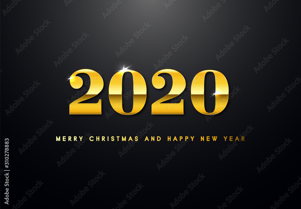 Merry Christmas and Happy New Year Backgorund
