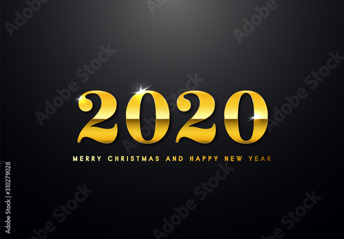 Obraz na płótnie Merry Christmas and Happy New Year Backgorund w salonie