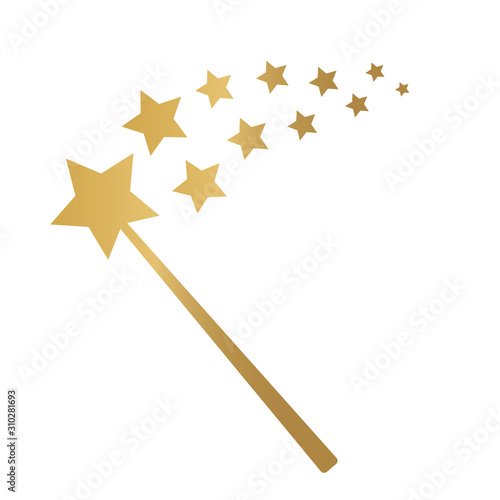 magic wand icon- vector illustration
