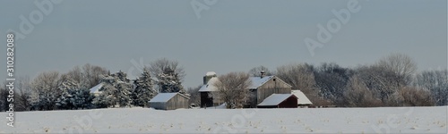 Midwest Farm in the Winter