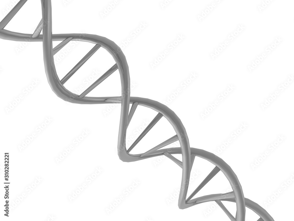 DNA molecule structure background. 3d illustration