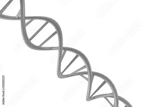 Obraz na płótnie DNA molecule structure background. 3d illustration w salonie