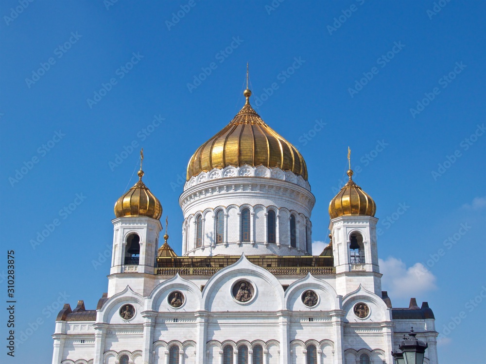 Orthodox Cathedral of Christ the Savior in Moscow, Russia
