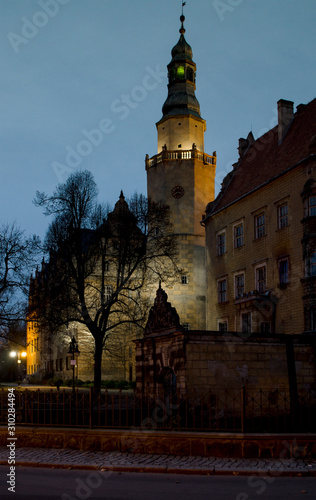Medieval European Castle in Olesnica, Lower Silesia, Poland photo