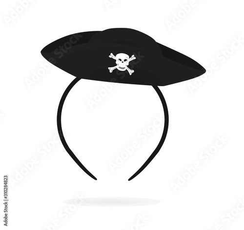 Pirate hat headband. vector illustration