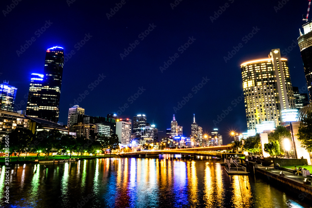 Naklejka premium Melbourne Skyline