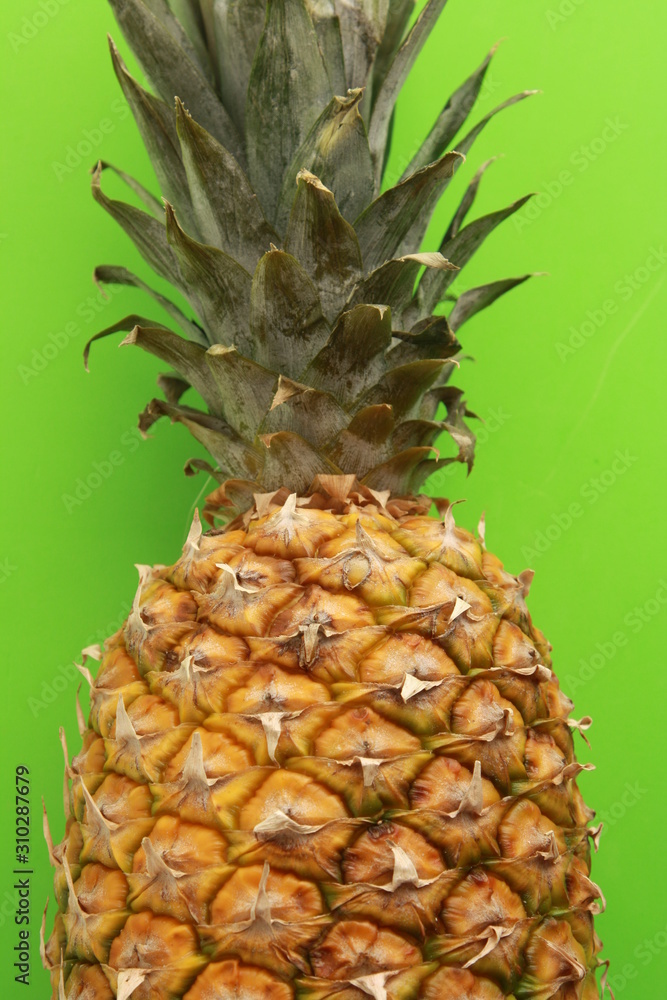 Delicious pineapple on colorful background Delicious pineapple on colorful background