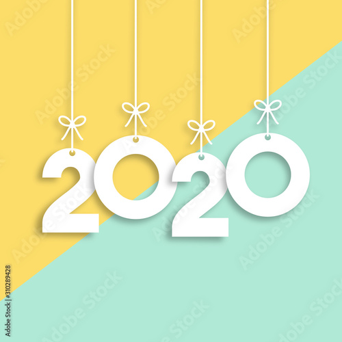Obraz na płótnie Happy New Year Vector Backgorund w salonie