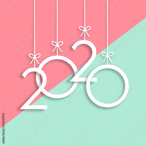 Obraz na płótnie Happy New Year Vector Backgorund w salonie