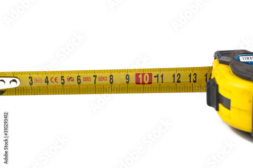 Measuring meter isolated on white background.Copy space