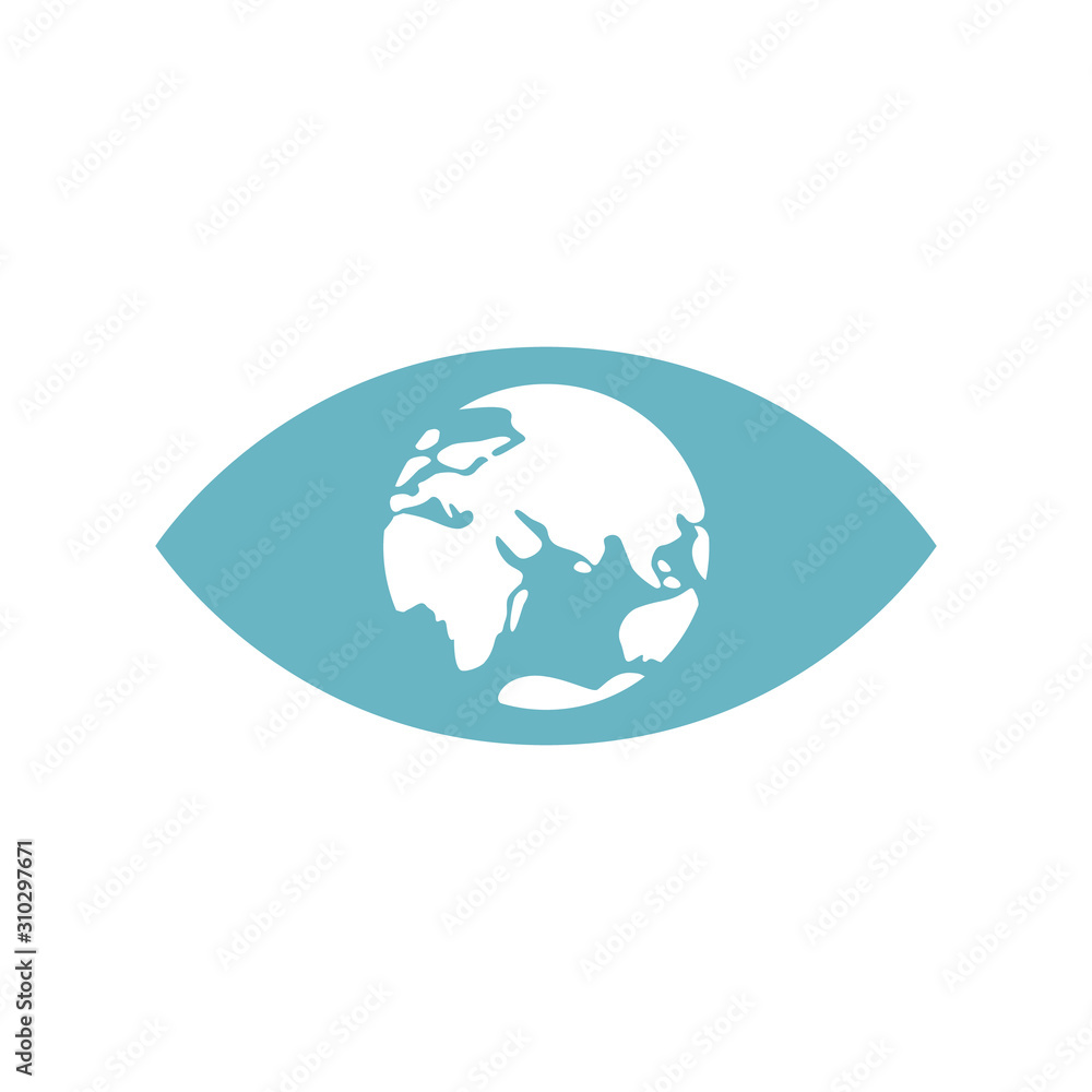 Global vision sign,eye icon,search symbol,business concept. Vector illustration Global vision sign,eye icon,search symbol,business concept. Vector illustration