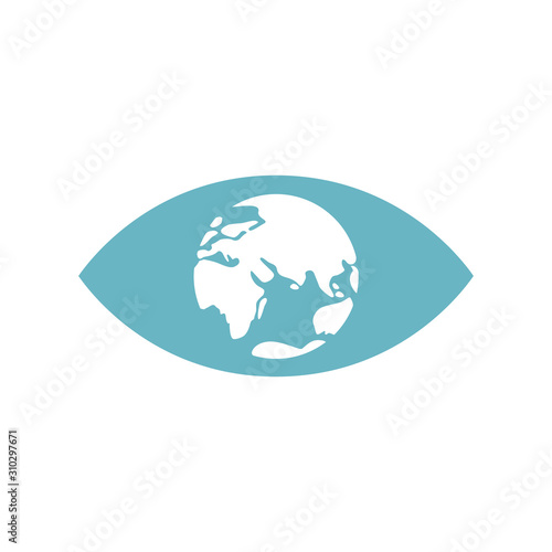 Global vision sign,eye icon,search symbol,business concept. Vector illustration