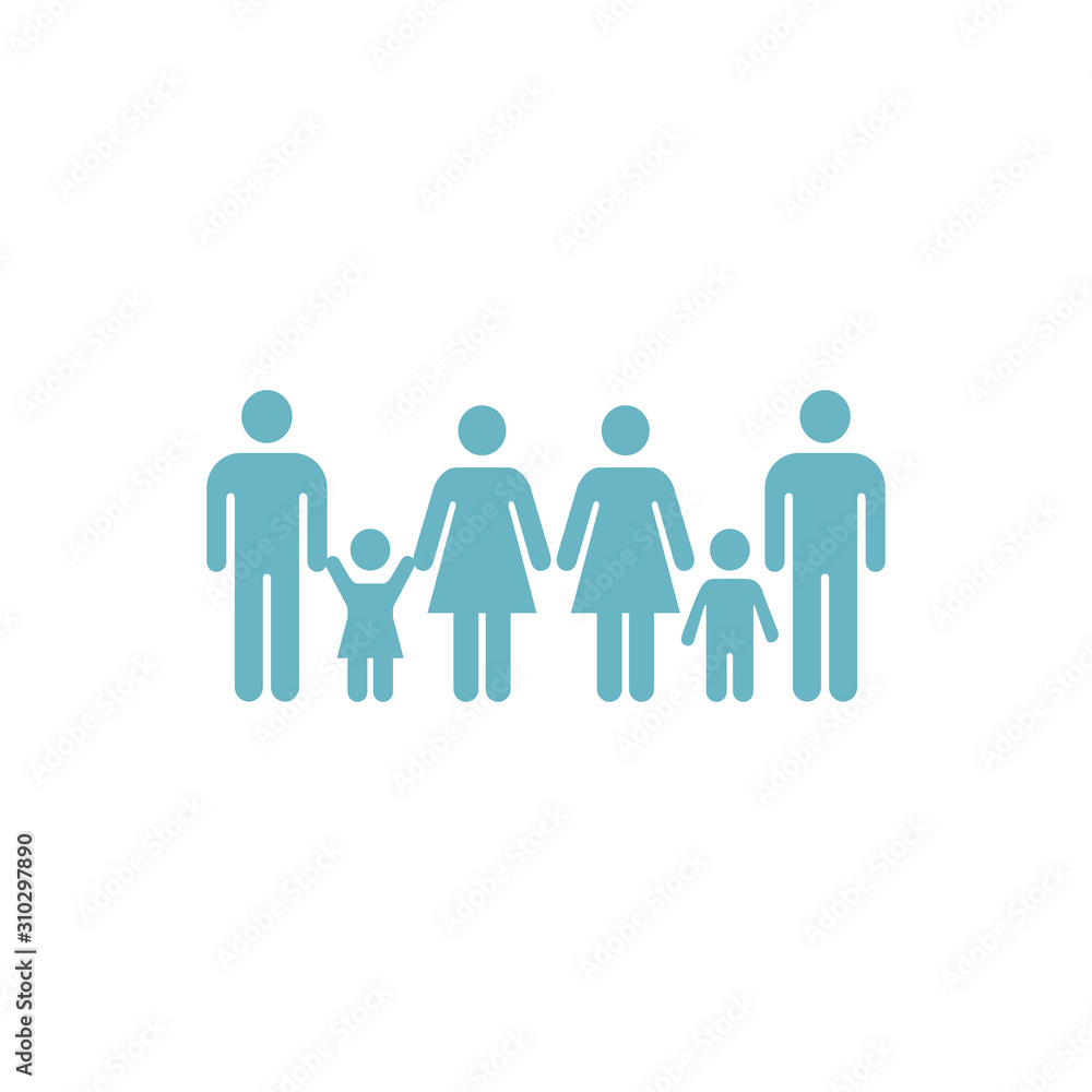 family icon vector isolated on white background family icon vector isolated on white background