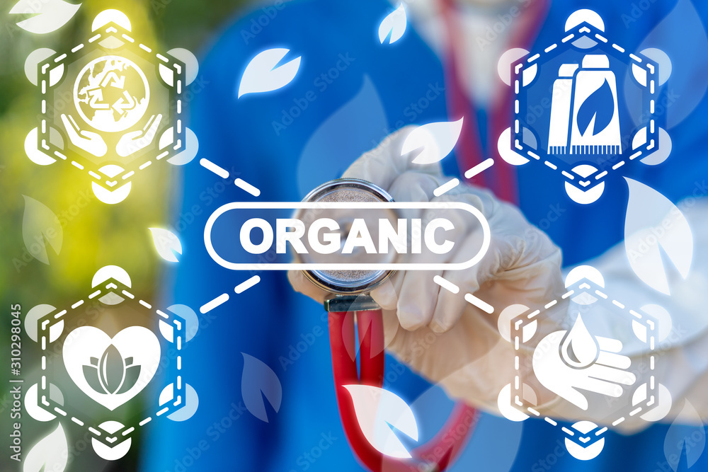 Fototapeta premium Organic Cosmetics Medicine Concept. Cosmetic Natural Beauty Health Care Skin.
